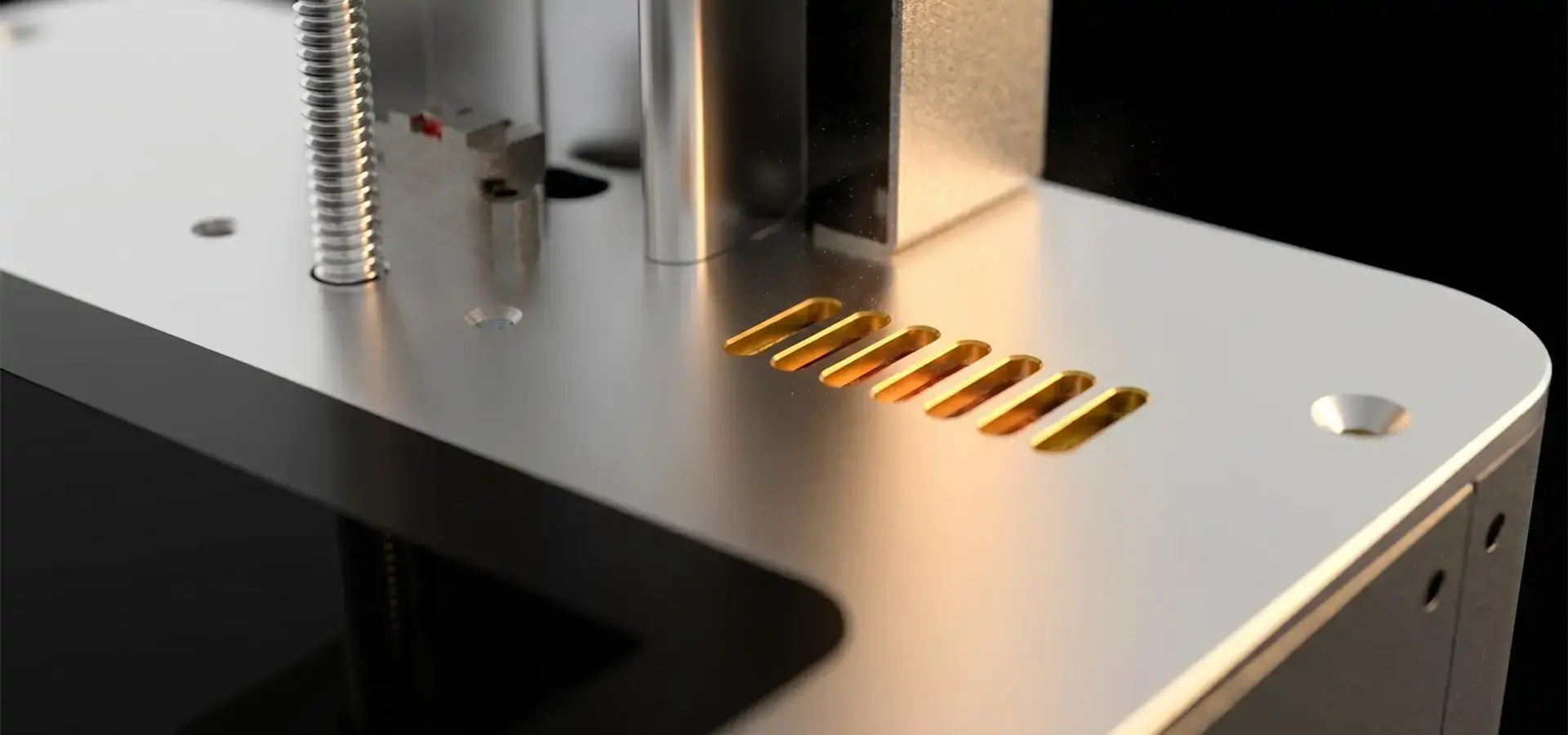 Stereolithography 3D printer chamber temperature control system maintaining 30 degrees Celsius stability