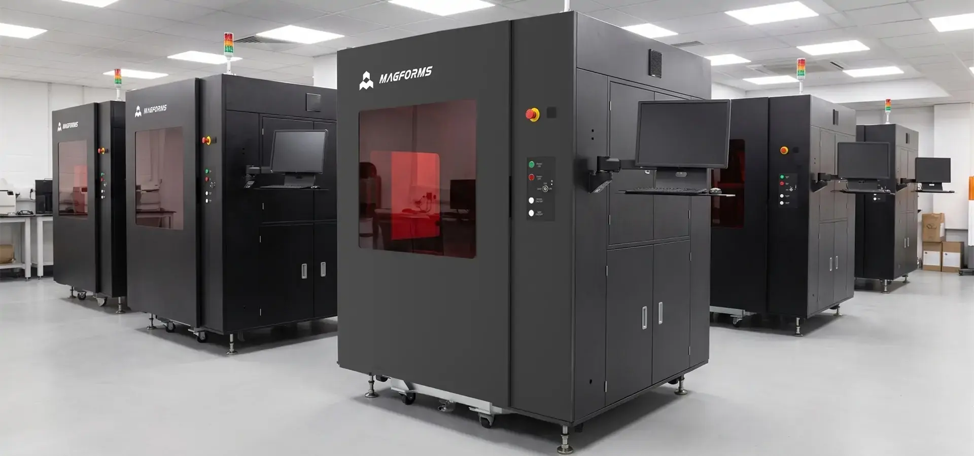 Industrial SLA 3D Printer in a high-precision manufacturing environment producing aerospace-grade components