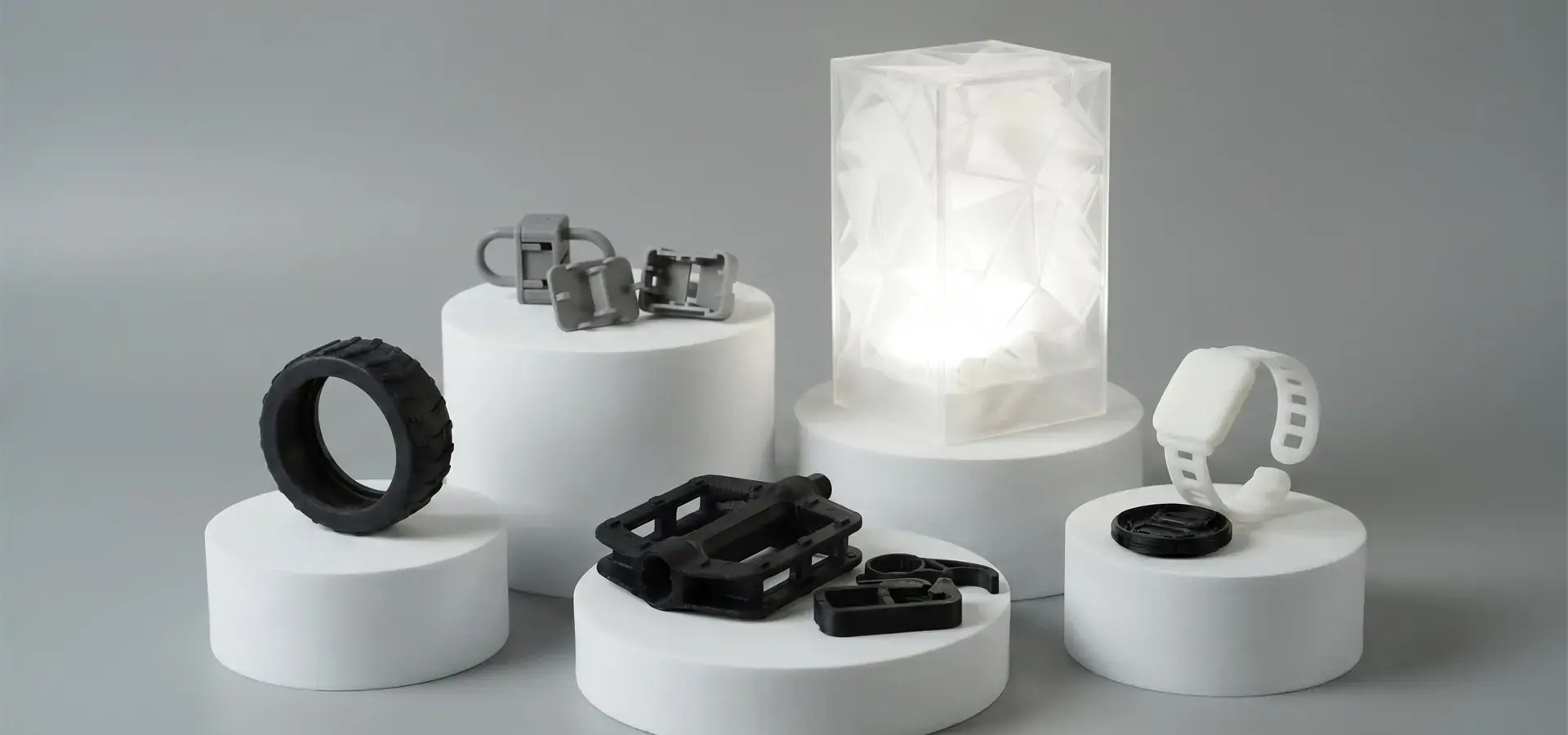Different photopolymer resins used in Industrial SLA 3D Printer including engineering and dental materials