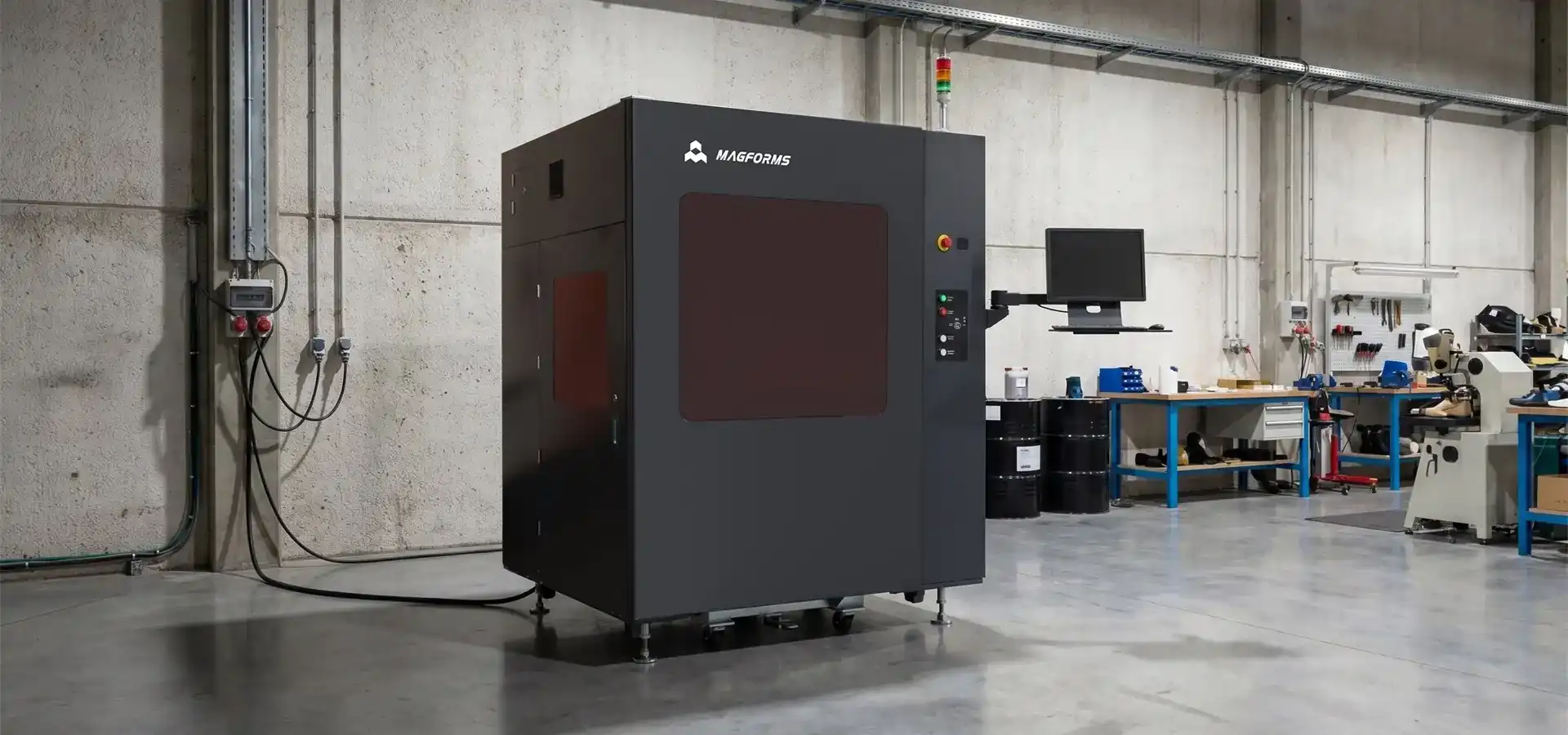 Industrial SLA 3D Printer SL800 overview showing large build platform