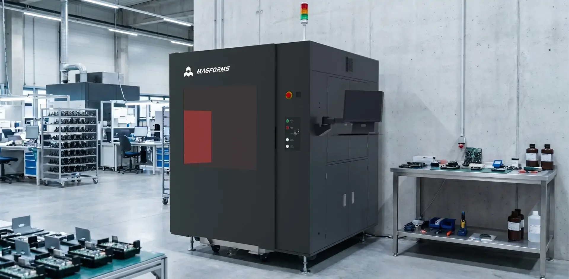 Industrial SLA 3D Printer used in production environment for manufacturing Industrial SLA 3D Printer used in production environment for manufacturing
