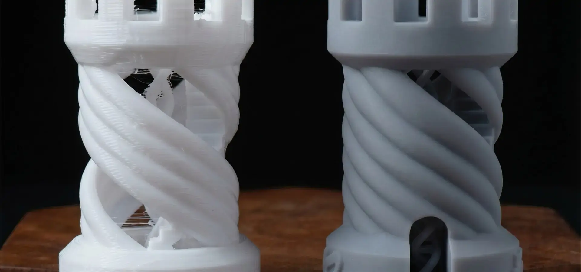 Surface finish comparison between FDM and LCD-based Stereolithography 3D printing