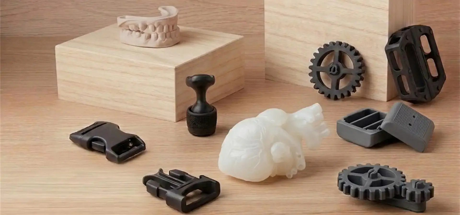 Industrial applications produced using a professional 3D printing machine