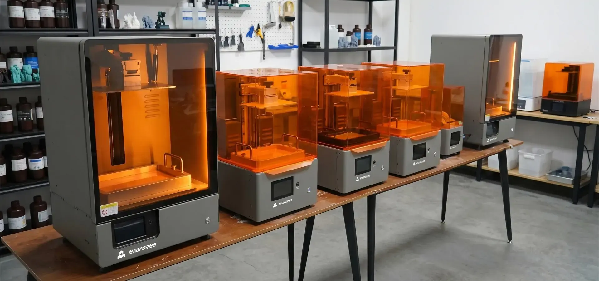 Different China resin 3D printer models for industrial applications