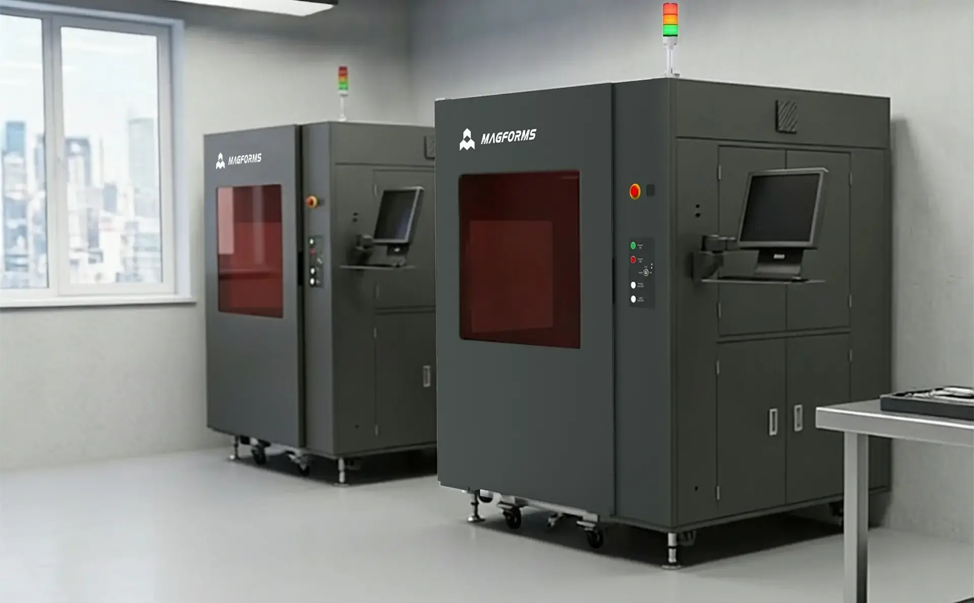 SL800 Industrial SLA 3D Printer full machine overview in production environment