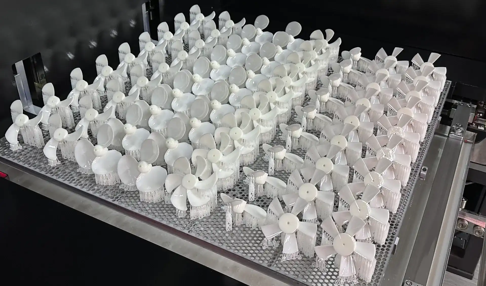Parts produced by an Industrial SLA 3D Printer for dimensional validation Parts produced by an Industrial SLA 3D Printer for dimensional validation