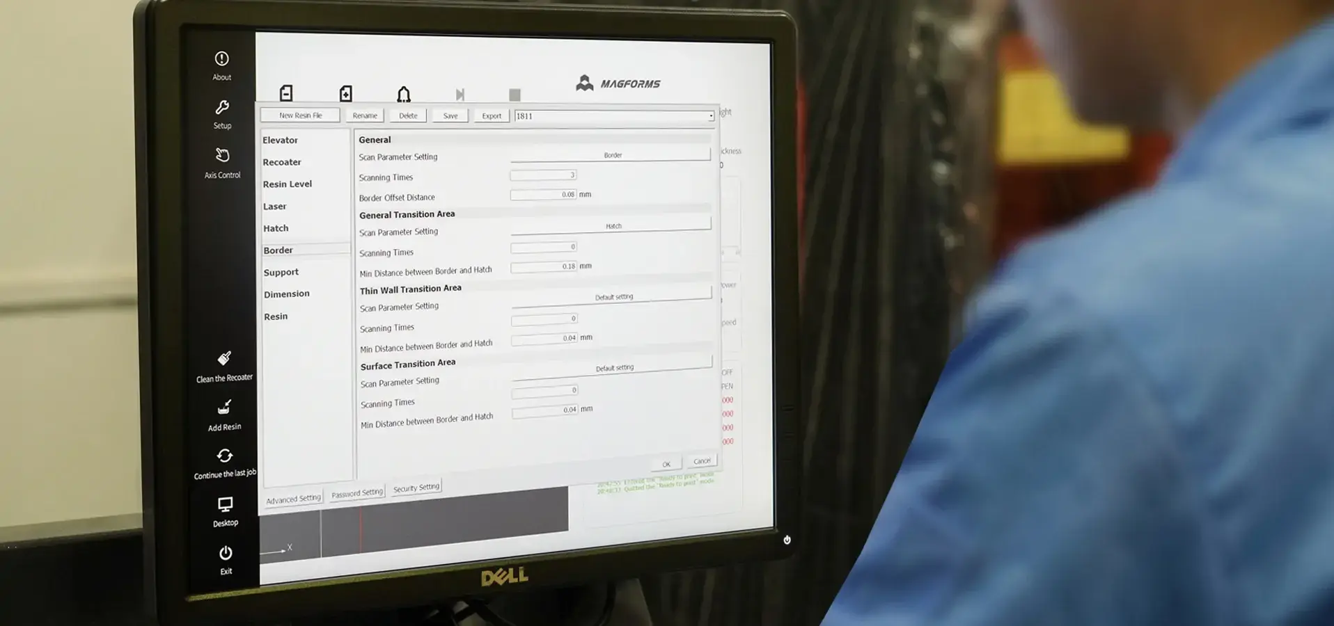 Industrial SLA 3D Printer process monitoring and optimization